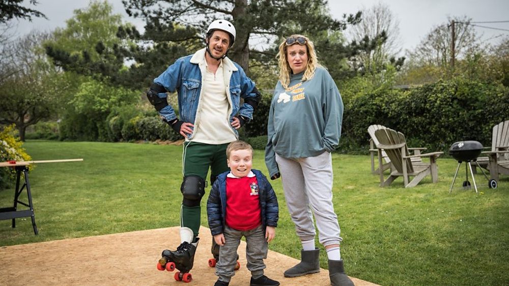 Dan (Dustin Demri Burns), Ollie (Lenny Rush) &amp; Nic (Daisy May Cooper) in a promotional image for &#039;Am I Being Unreasonable?&#039; season 2.