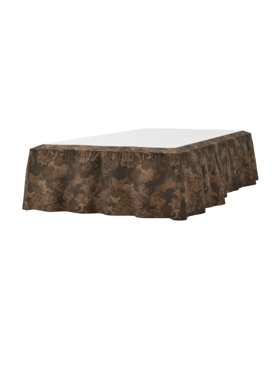 Bemz, Vintage Leaves Mohair Velvet Bed Skirt