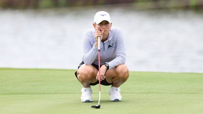 Bailey Tardy is deep in thought during the 2024 Blue Bay LPGA event