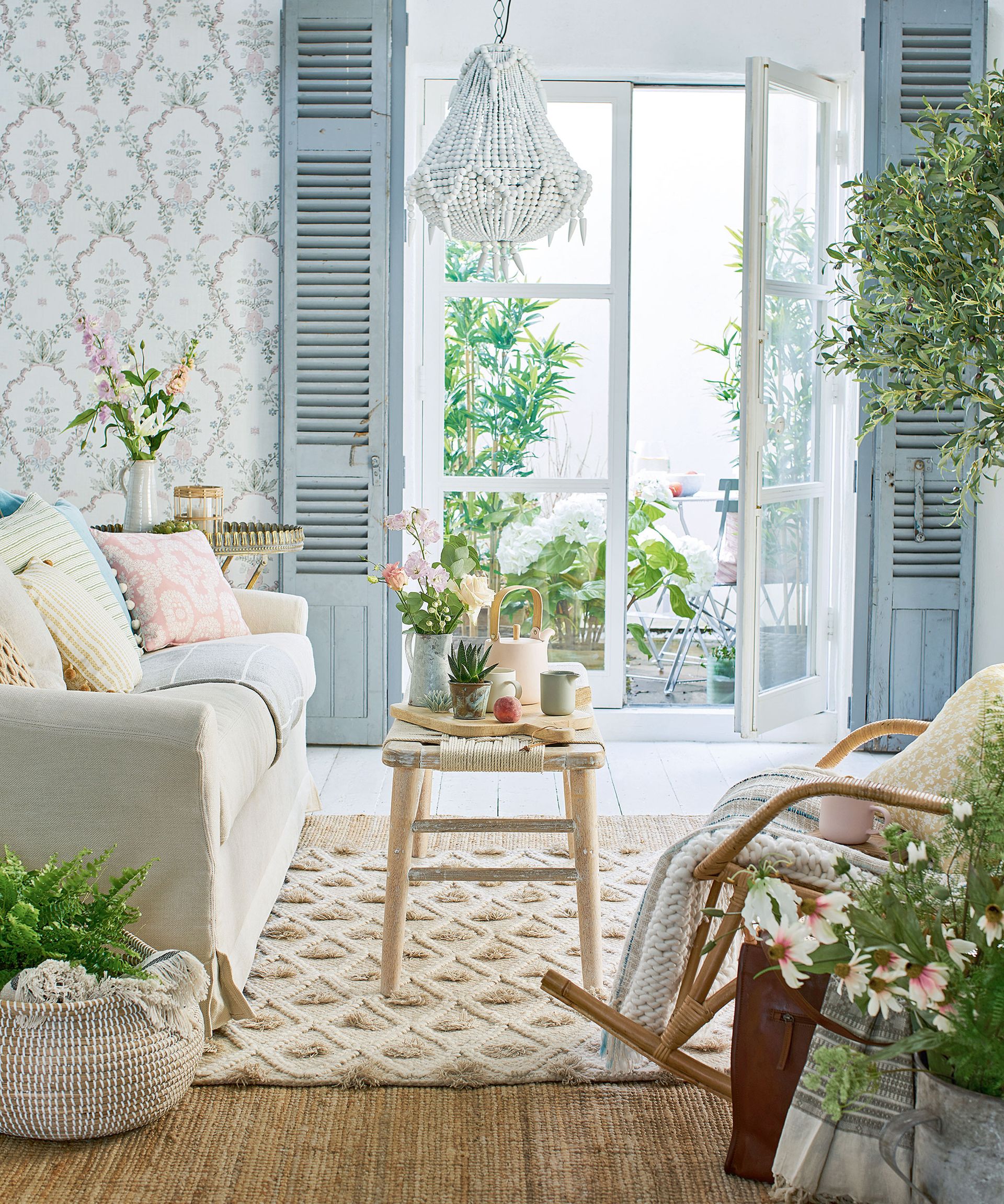 French country decor with shutters