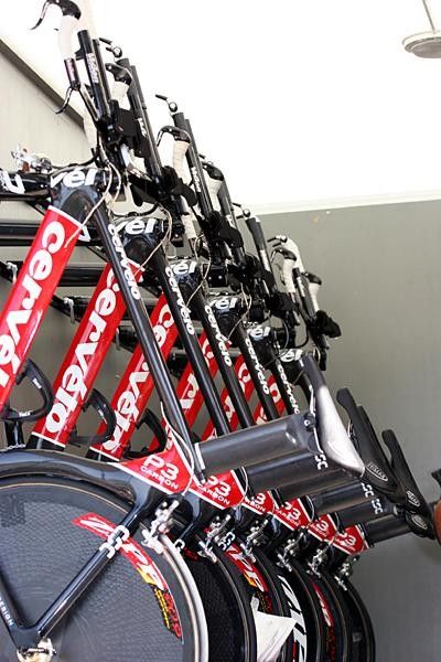 A fleet of Cerv&eacute;lo P3s, all prepped to perfection by head mechanic Alejandro Torralbo.