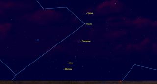 Sept. 18, 2017: Moon Meets Regulus and Planets