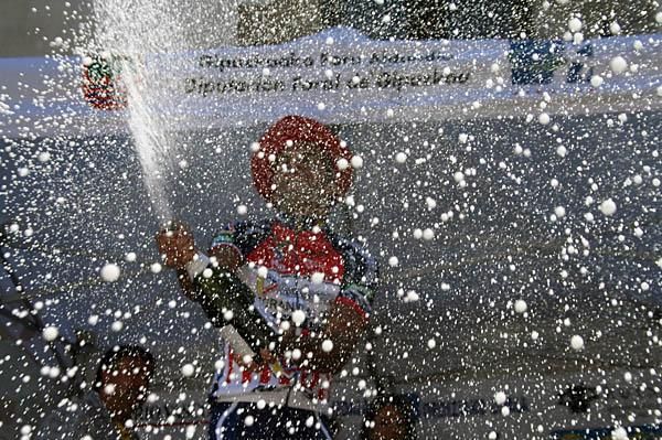 Time to let rip with the champagne for Jaume Rovira.