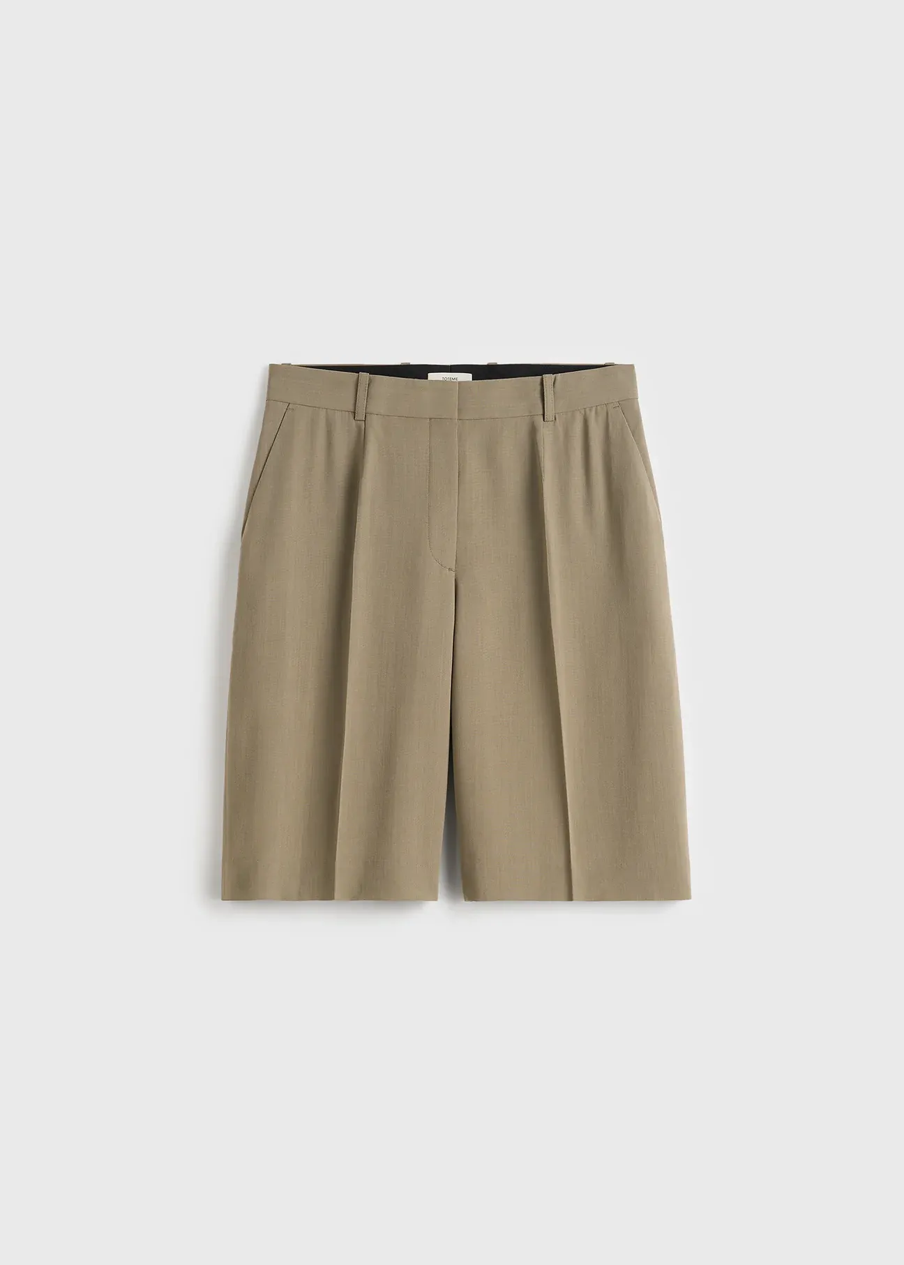 Wide Fluid Shorts Taupe - 30