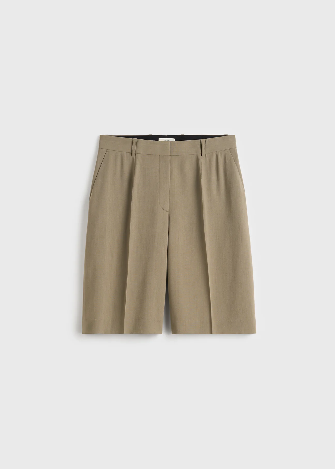 Wide Fluid Shorts Taupe - 30