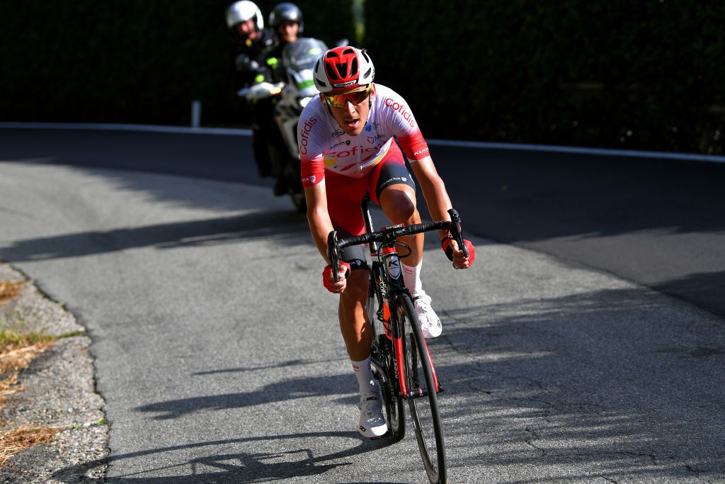 Rossetto struck out alone on the penultimate climb of the day, but was soon caught
