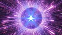 An illustration of a rare interaction between dark matter WIMP particles