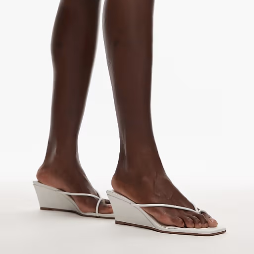 Topshop, Topshop Indiana Wedge Heeled Sandal in White