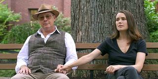 James Spader as Red and Megan Boone as Liz on The Blacklist NBC