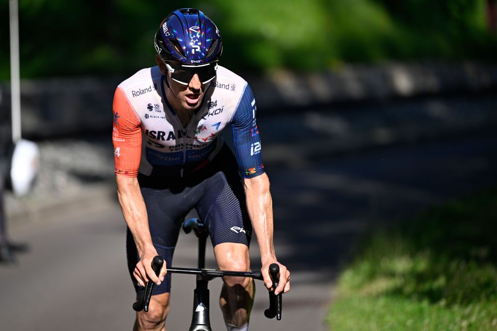 PUY DE DME FRANCE JULY 09 Michael Woods of Canada and Team IsraelPremier Tech competes in the breakaway during the stage nine of the 110th Tour de France 2023 a 1824km stage from SaintLonarddeNoblat to Puy de Dme 1412m UCIWT on July 09 2023 in Puy de Dme France Photo by Vincent Kalut PoolGetty Images