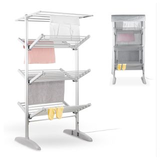 Minky SureDri 4 Tier Heated Airer with Timer & Cover