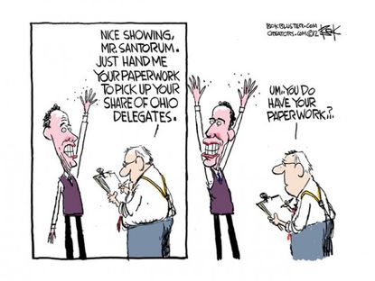 Santorum's slip