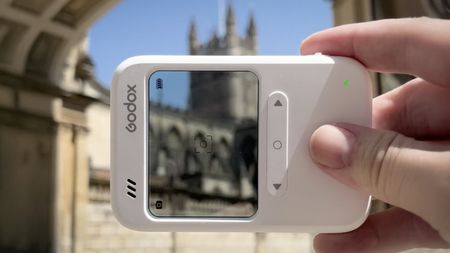 Godox C100 being used to photograph Bath Abbey