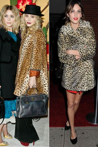 Alexa Chung and Mary-Kate Olsen - Leopard Print Coats
