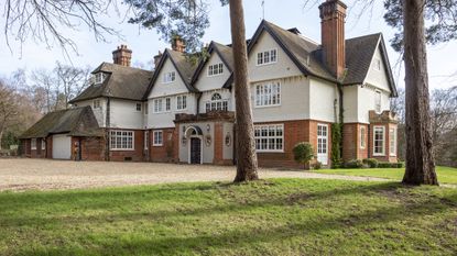 Exterior of Mick Fleetwood’s house in East Hampshire