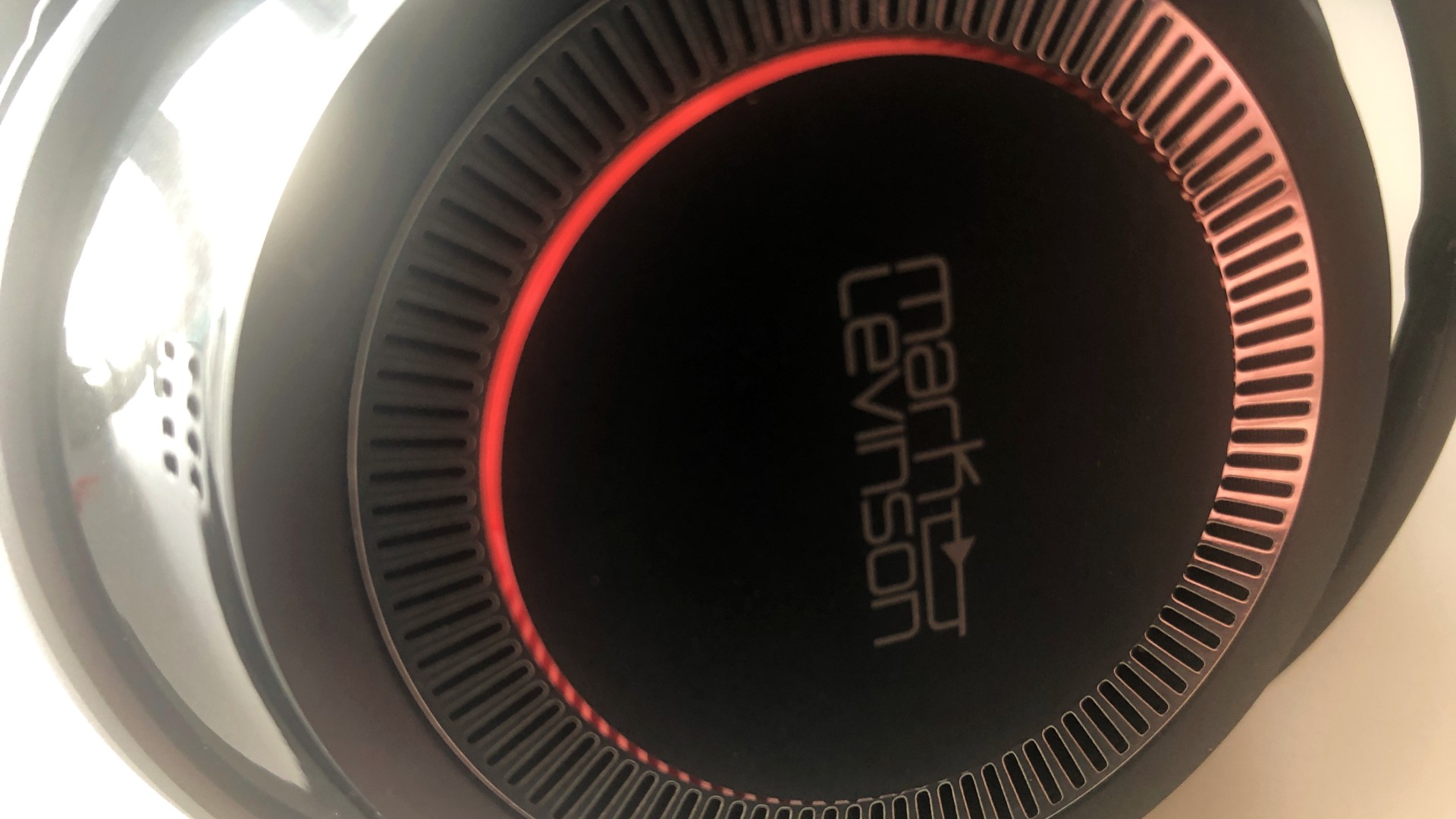 a closeup of the mark levinson no. 5909 wireless headphones