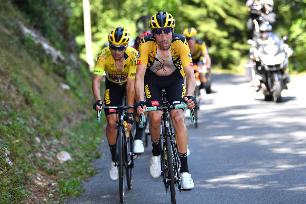 Dumoulin led most of the way up the Grand Colombier