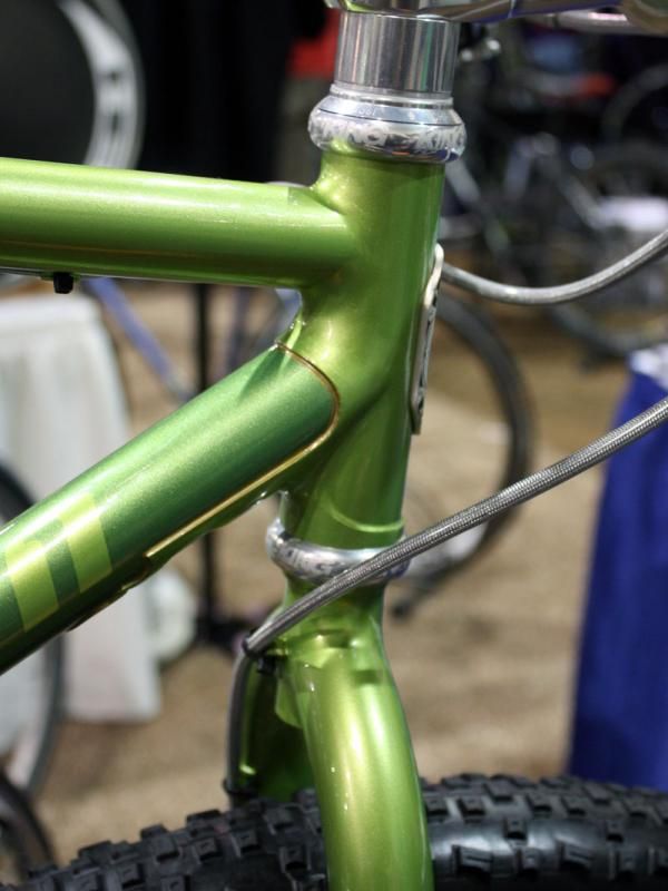 Nice combination of fillet brazing and lugwork on the front of this Capricorn.