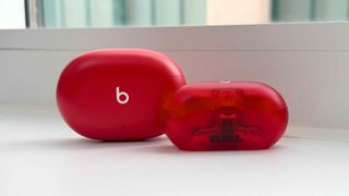 Beats Solo Buds in Transparent Red