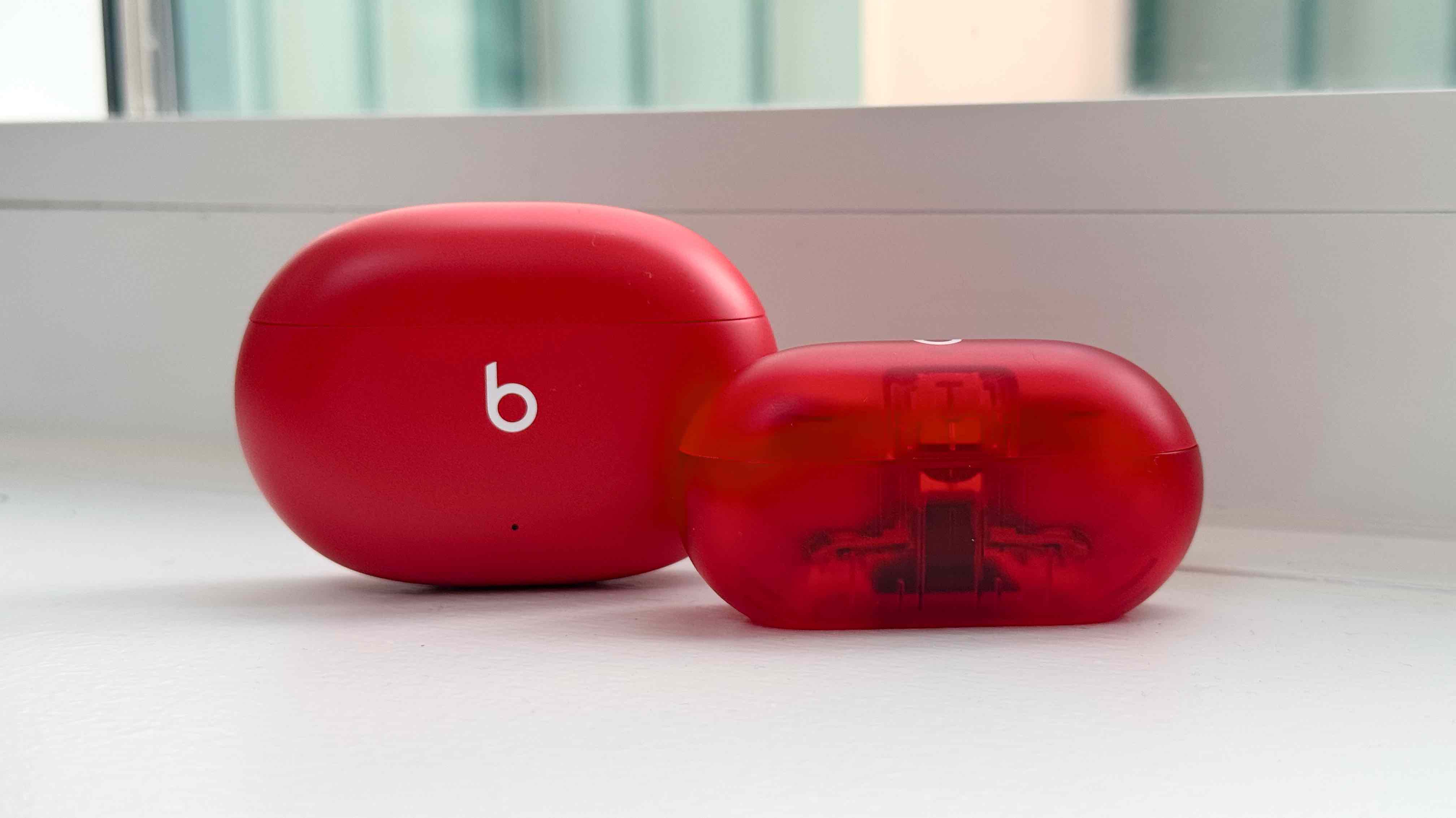 Beats Solo Buds in Transparent Red