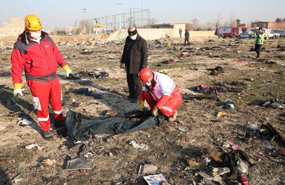 Iran sifts through wreckage of Ukrainian airline crash