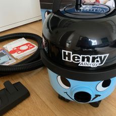 Henry Allergy vacuum being tested at home 