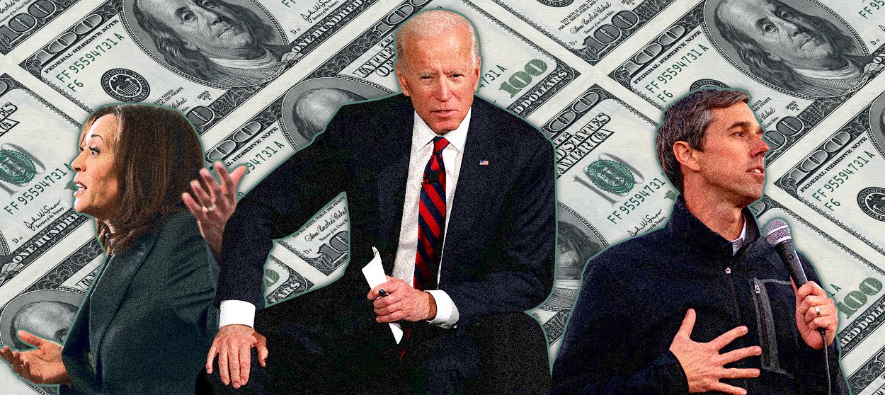 Joe Biden, Kamala Harris, and Beto ORourke.