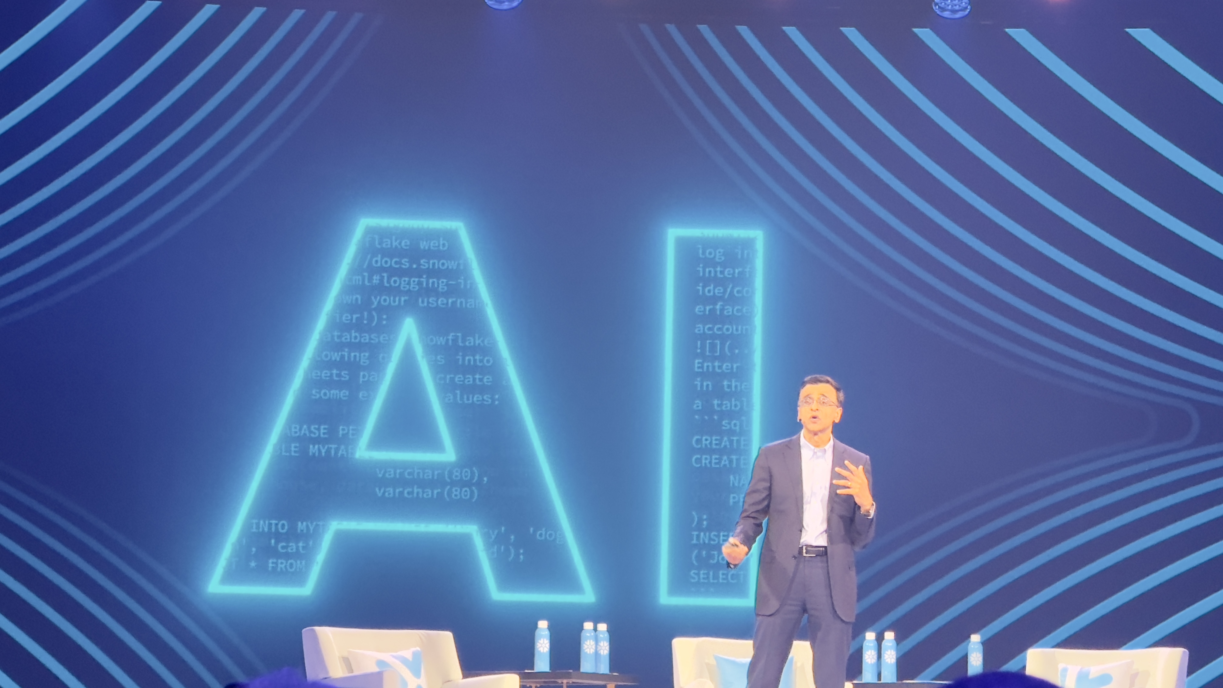 CEO Sridhar Ramaswamy speaking at Snowflake Summit 2025