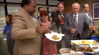 The Office Dwight sprays food