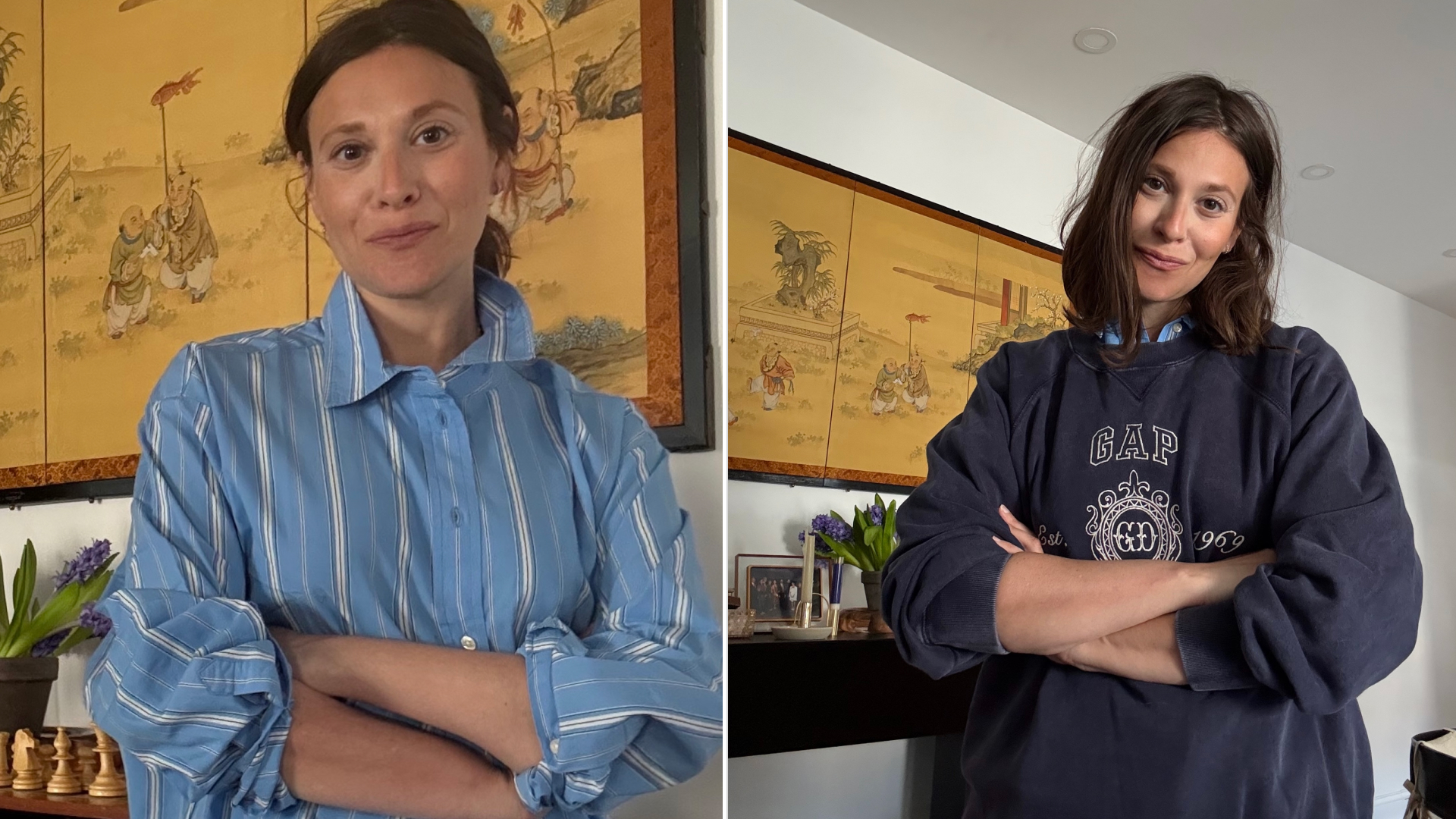 Sara Holzman wears pieces from the gap x doen collaboration