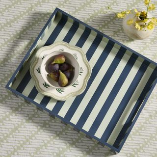 RHODE Wide Stripe Lacquer Tray