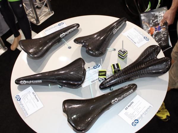 Some companies offer just one full-carbon saddle flagship in their ranges - AX-Lightness has five.