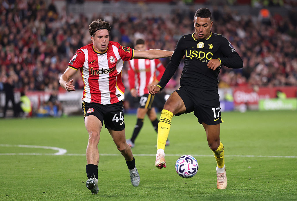 Jannik Schuster of Brentford during the Premier League 2026/27 match between Brentford and Sunderland at Gtech Community Stadium on September 5, 2026 in Brentford, England.