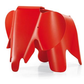 bright red elephant shaped child's chair
