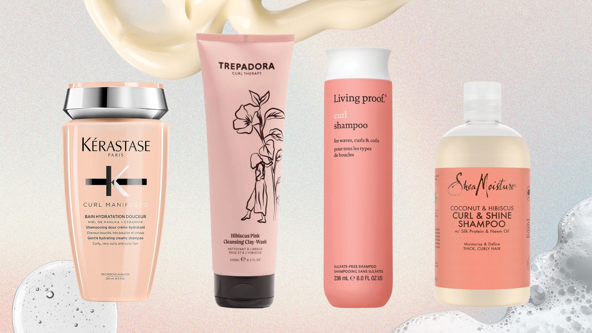 best shampoos for curly hair from Kerastase, Trepadora, Living Proof &amp; Shea Moisture