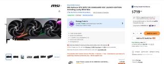 MSI RTX 5070 Vanguard on Newegg