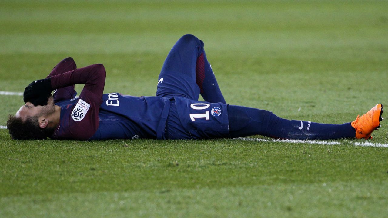 Neymar injured PSG Real Madrid Champions League