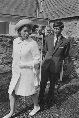 Anne, Princess Royal with Charles, Prince of Wales, visiting the Isles of Scilly, 1967