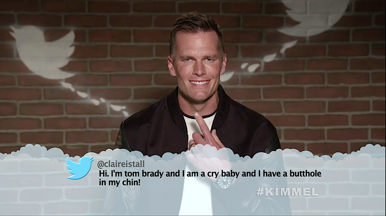 Tom Brady reads mean tweets