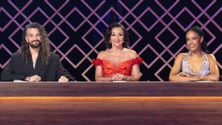 DWTS: The Next Pro judges Mark Ballas and Shirley Ballas, along with guest judge and DWTS pro Britt Stewart.