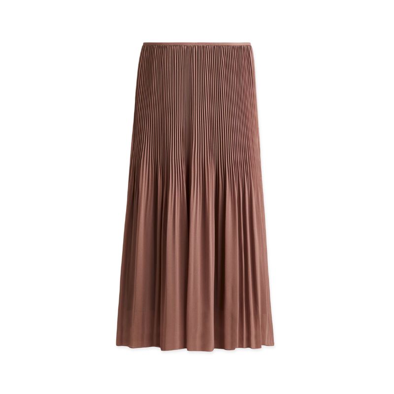 A dusky pink H&amp;amp;M pleated skirt