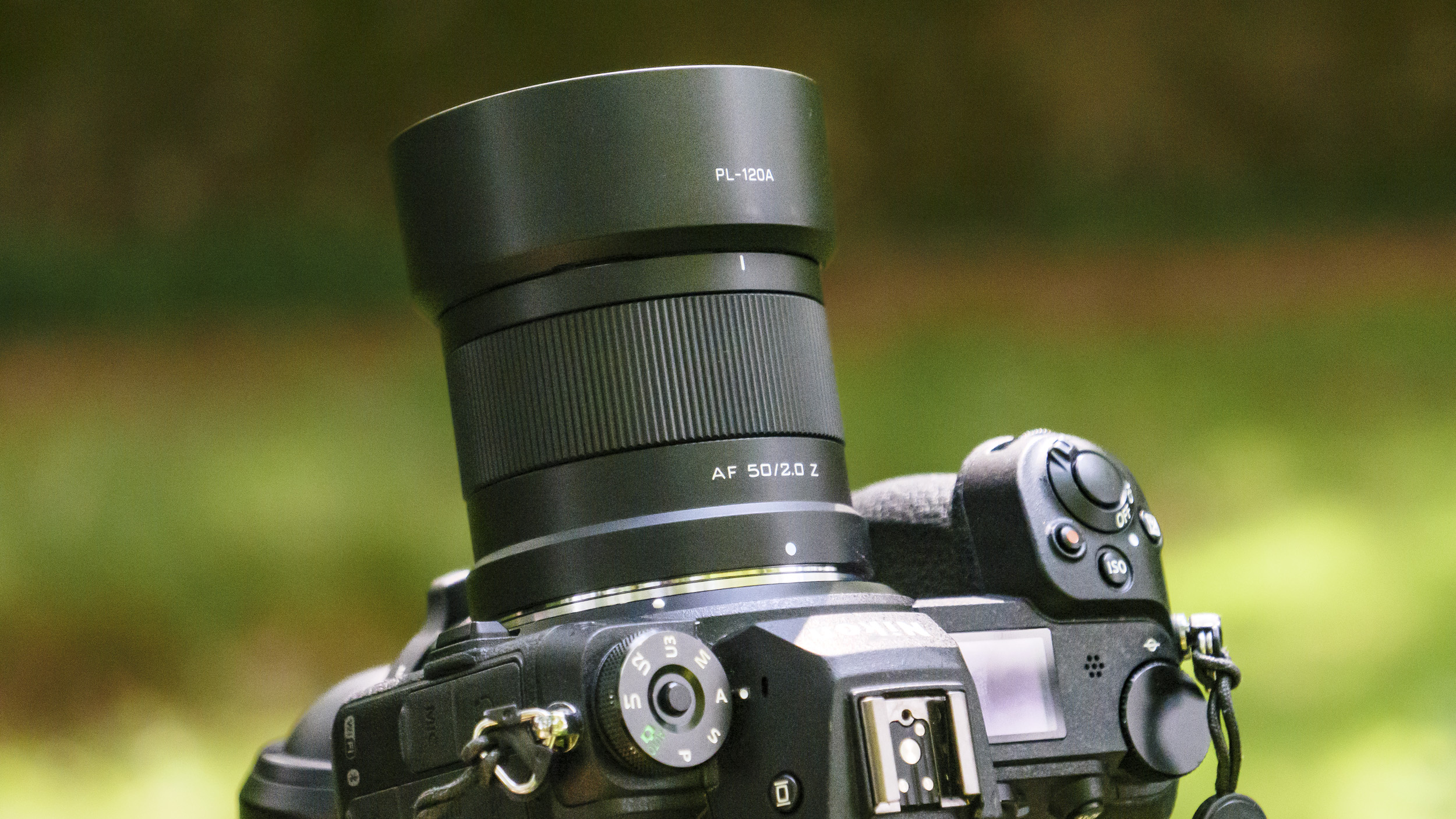 Viltrox AF 50mm F2 Air lens attached to a Nikon mirrorless camera