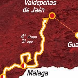 2010 Vuelta a España stage 4 map