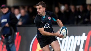 George Ford playing for England Rugby against Argentina.