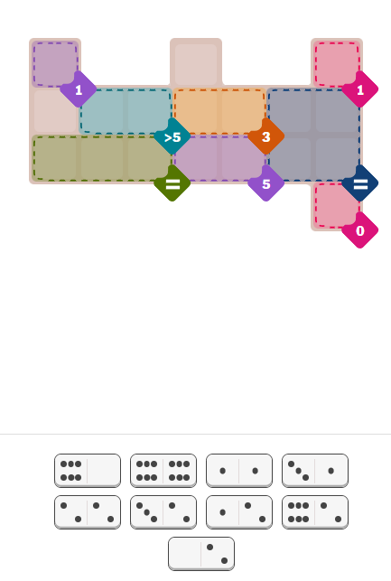 NYT Pips - November 8 Hard Puzzle