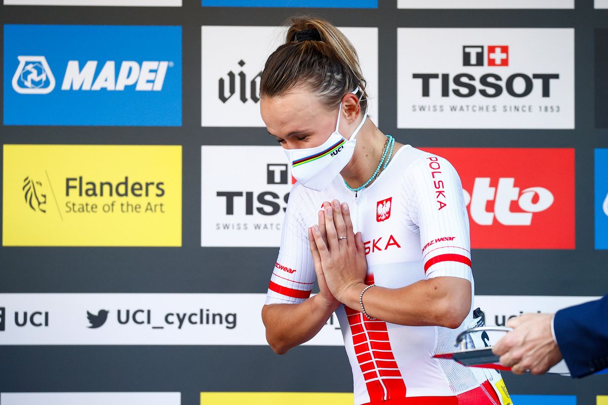 2021 UCI World Championships - Flanders - Women Elite Road Race - Antwerp - Leuven 157,7 km - 25/09/2021 - Katarzyna Niewiadoma (Poland) - photo Luca Bettini/BettiniPhoto&Acirc;&copy;2021