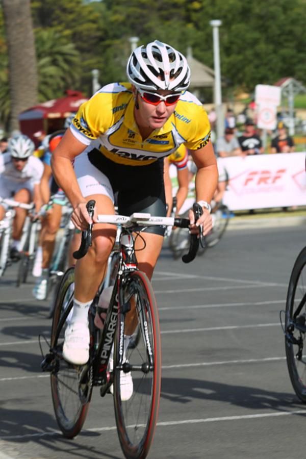 Rochelle Gilmore (Honda) was content to sit in the bunch