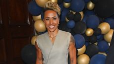 Dame Kelly Holmes attends the press night performance of "The Comedy About Spies" at The Noel Coward Theatre