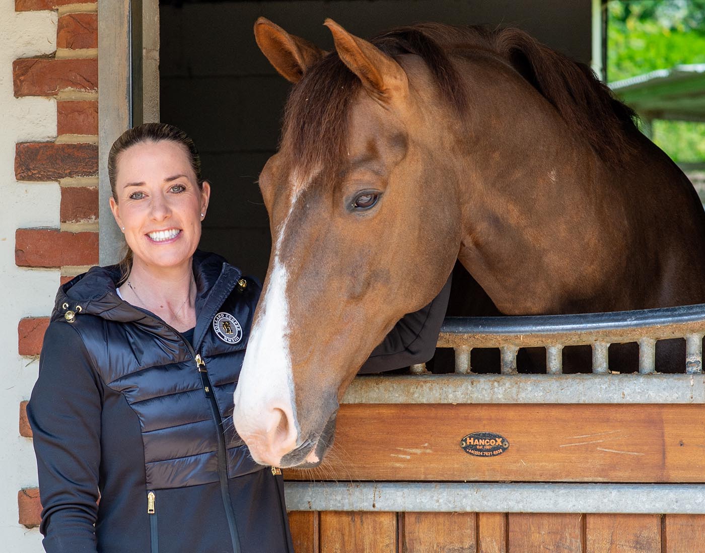 Charlotte Dujardin at home with Imhotep
