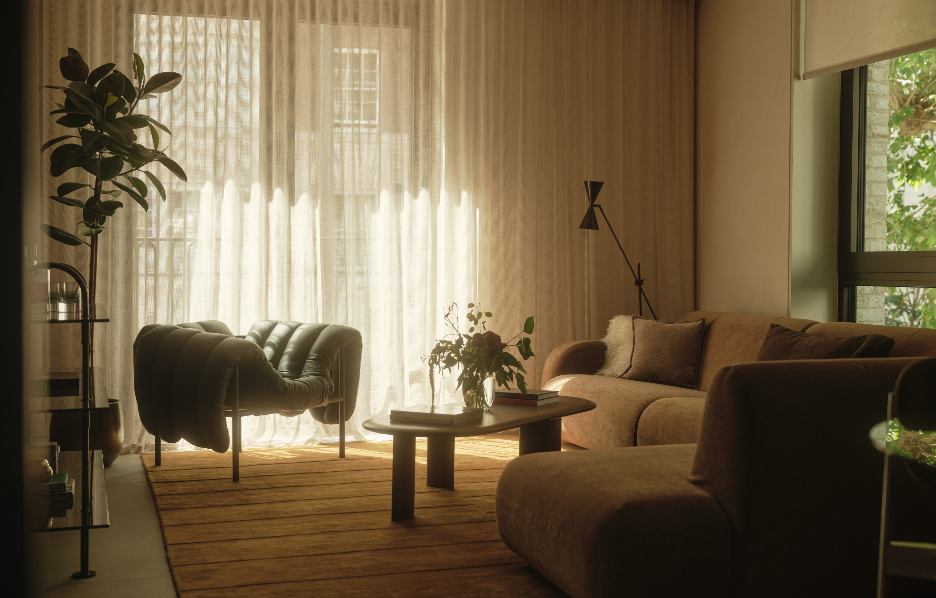 Brown-toned sophisticated interiors at Vabel Townhouse